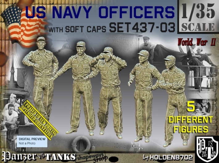 1/35 USN Officers Set437-03 3d printed