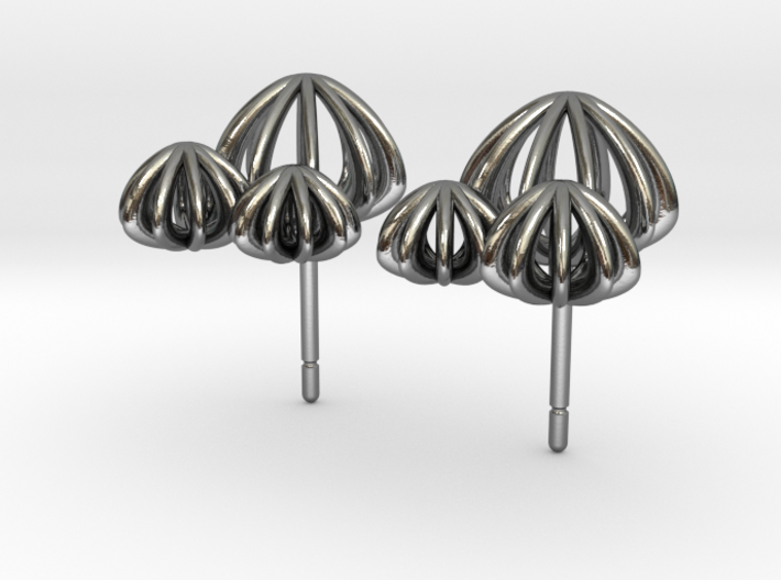 Sea ​​Urchin Earring Triple 3d printed