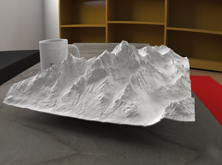 12'' Grand Tetons, Wyoming, USA 3d printed 