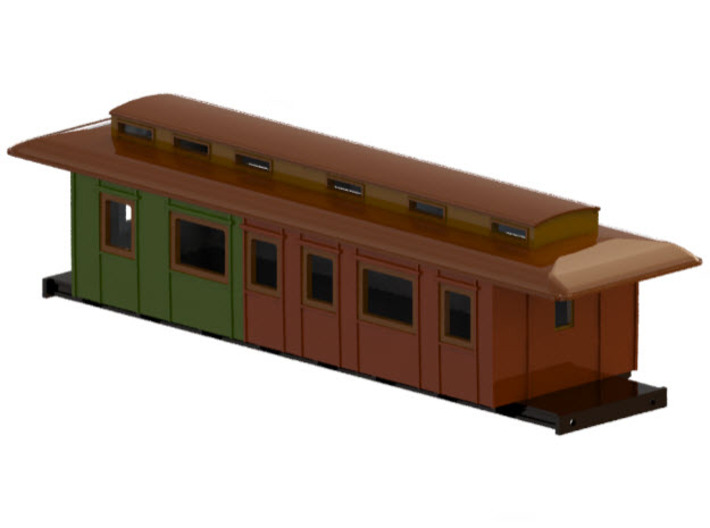 BC3 - Swedish passenger wagon 3d printed CAD-model