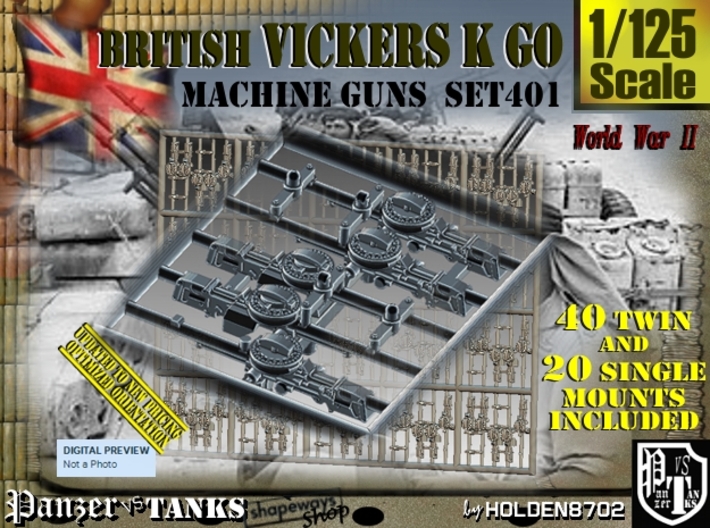 1/125 Vickers K GO Set401 3d printed