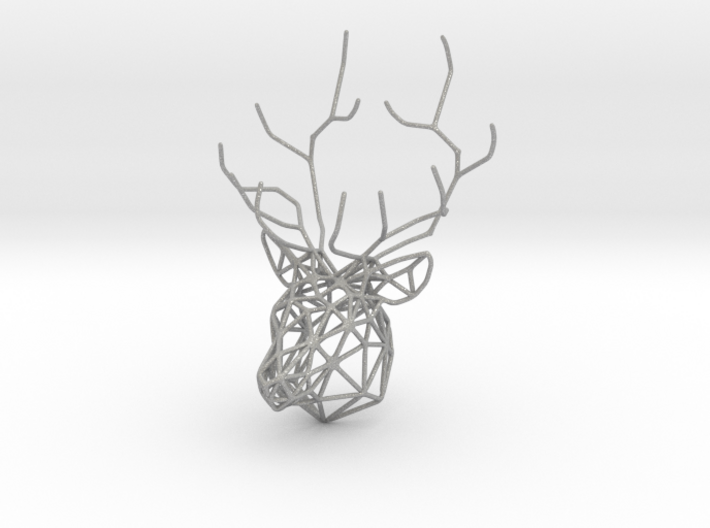 Deer pendant 3d printed