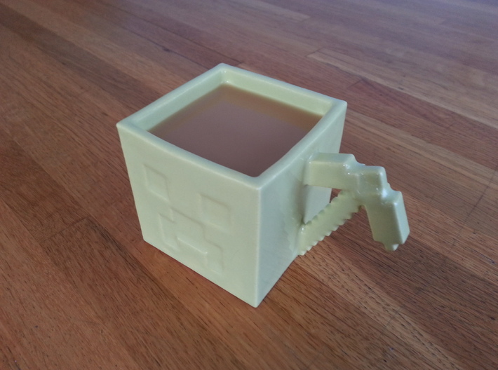 Sad Green Mug 3d printed