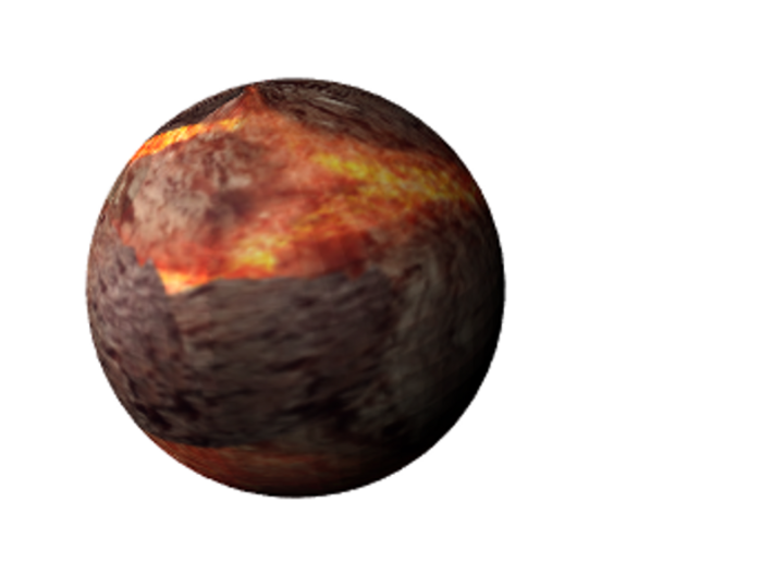 55 Cancri e diamond exoplanet 3d printed 