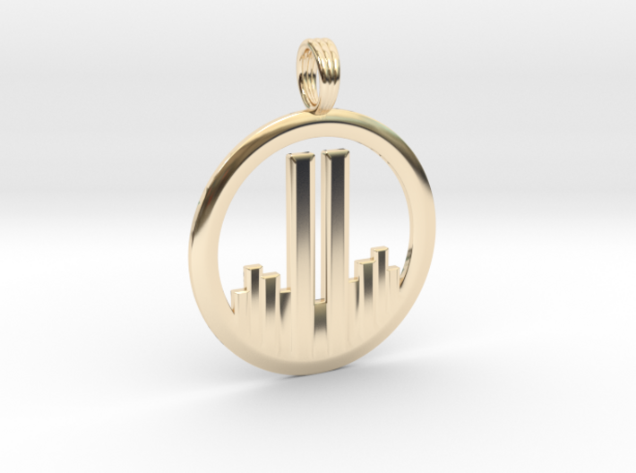NEVER FORGET WTC 911 PENDANT 3d printed