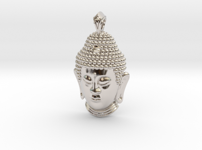 Buddha Head pendant 3d printed