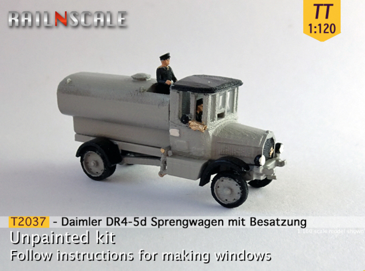 Daimler Sprengwagen mit Besatzung (TT 1:120) 3d printed