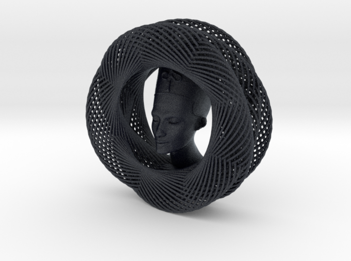 Celtic Knot Curve Art + Nefertiti (001a) 3d printed