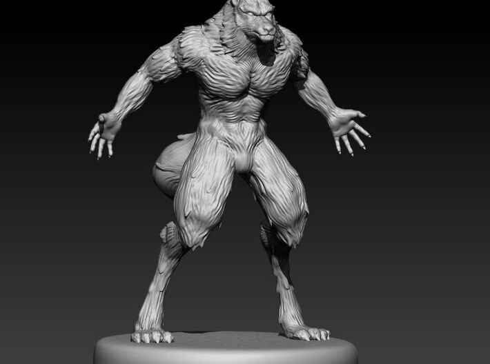 Werewolf 3d printed Werewolf body