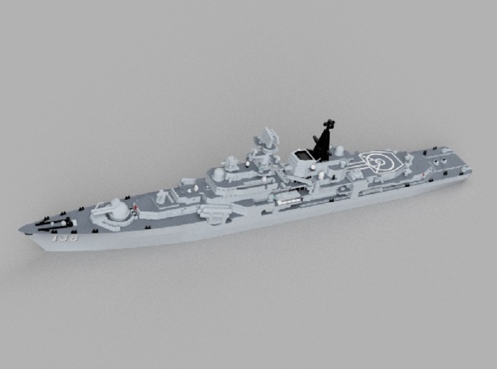 1/1800 CNS Taizhou 3d printed Computer software render.The actual model is not full color.