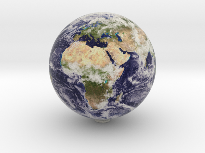 Earth 1:80 million 3d printed