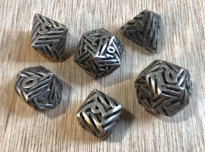 Helix Dice Set 3d printed 