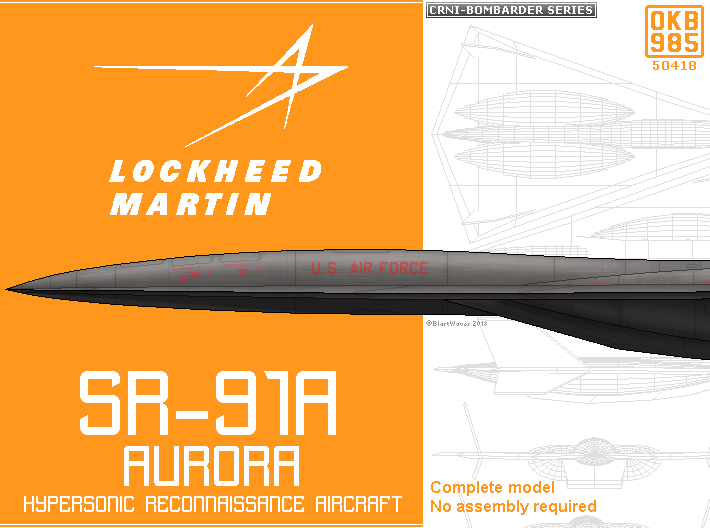 Lockheed Martin SR-91 Aurora 3d printed