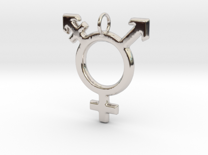 Gender Equality Pendant (V1) 3d printed