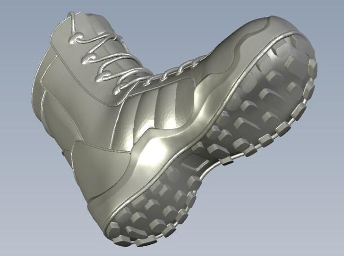 1/18 scale military boots C x 2 pairs 3d printed