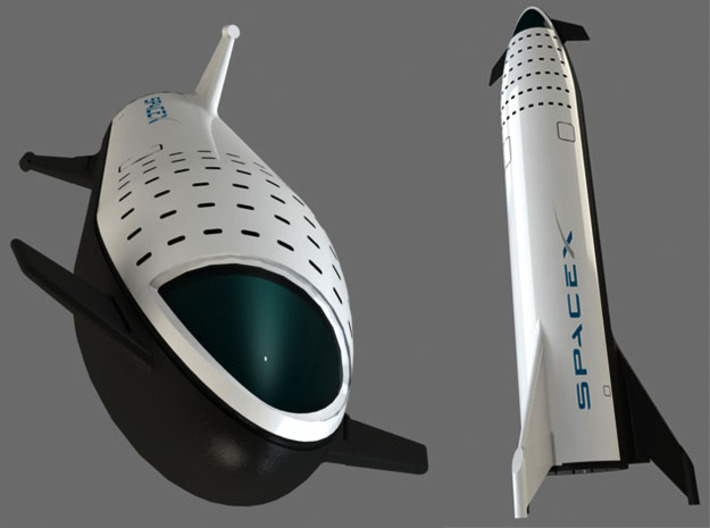BFR Moon Mission 2018 3d printed 