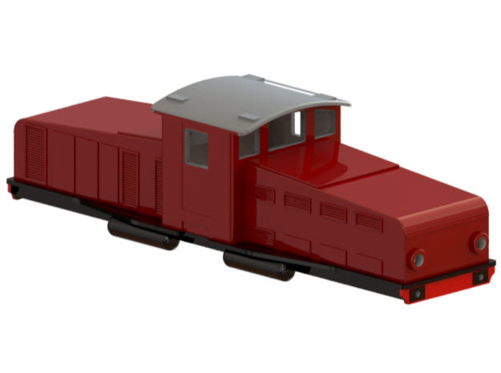 Swedish SJ accumulator locomotive type Öd - H0-sca 3d printed CAD-model