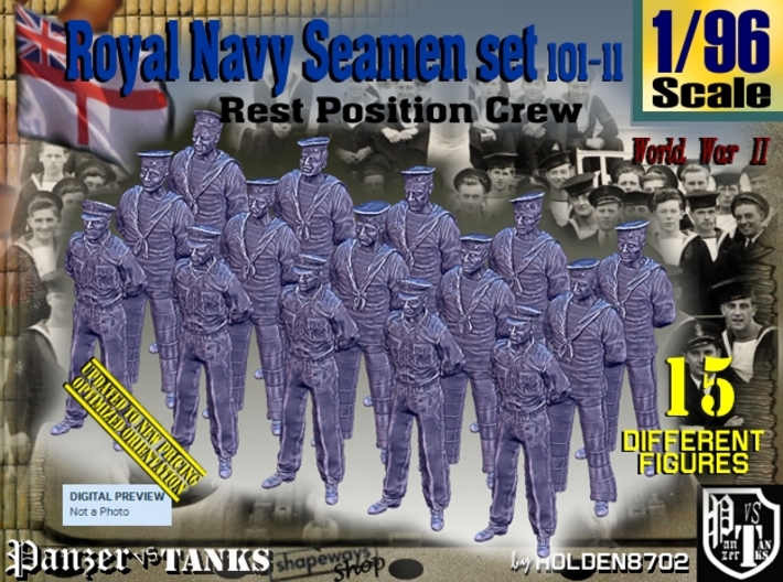1/96 RN Seamen Rest Set101-11 3d printed