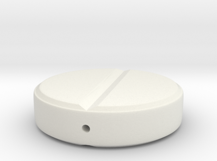 Pill Shaped Beads that Can be strung as Beads 3d printed White Natural Versatile Plastic