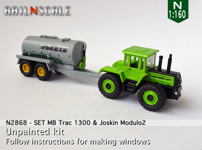 SET MB Trac 1300 &amp; Joskin Modulo2 (N 1:160) 3d printed