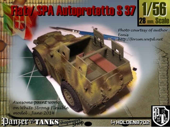 1-56 Fiat-SPA Autoprotetto S37 3d printed 