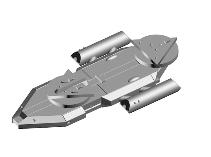 3125 Scale Worb Heavy Cruiser (CA) MGL 3d printed This render shows what the ship will look like once assembled.
