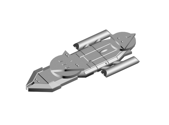 3788 Scale Worb Heavy Destroyer MGL 3d printed This render shows what the ship will look like once assembled.