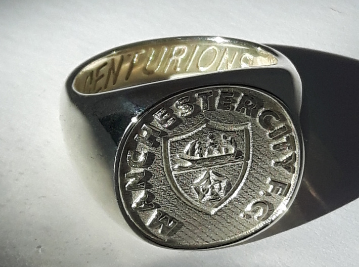Centurions Size L. 16.3mm. Silver. 3d printed 