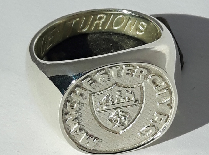 Centurions Size M. 16.7mm. Silver. 3d printed 