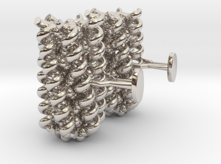 Hexameric coiled-coil cufflinks 3d printed