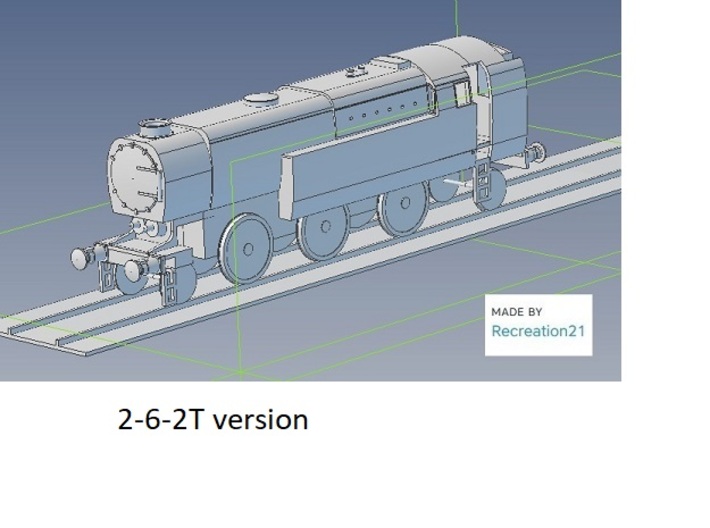 b-87-q1-loco-2-6-2T 3d printed 