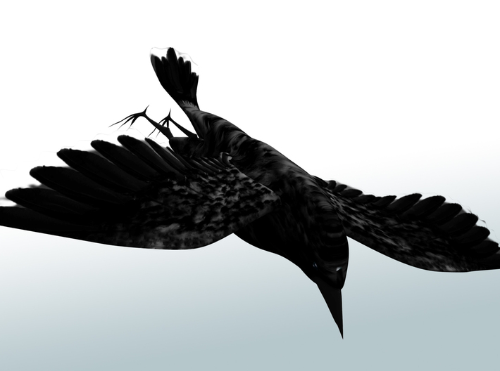 crow 3d printed 
