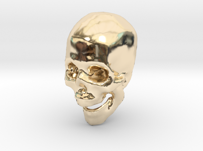 skull hollowed 3d printed