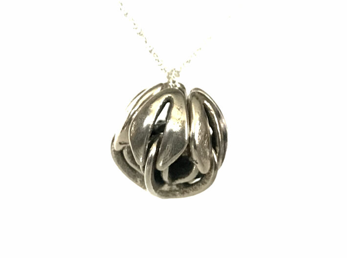 Tigereye Transgender Flower Necklace 3d printed 