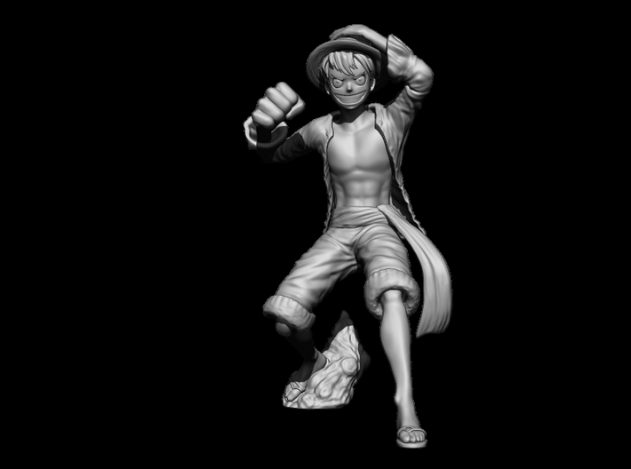 Monkey D'Luffy 3d printed Zbrush Render