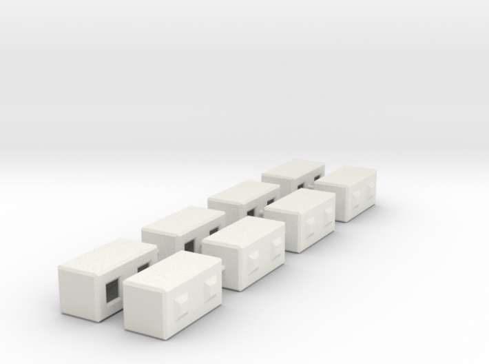 1/50th Precast Barrier Concrete Block 3d printed