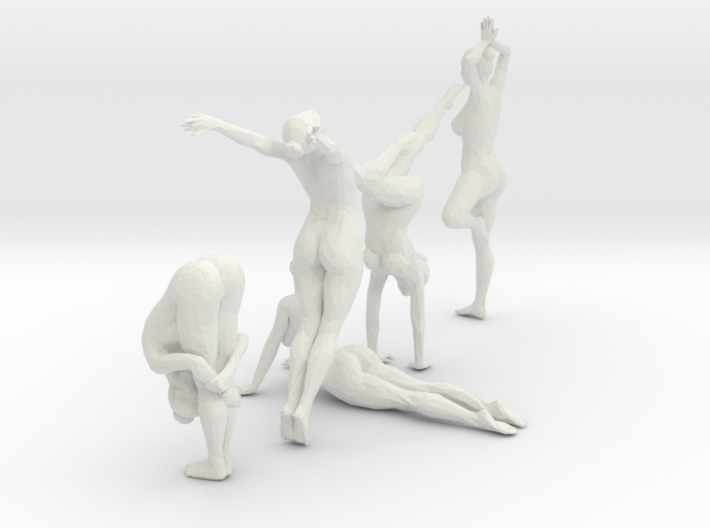 Low-Poly Dancer collecting 002 3d printed 