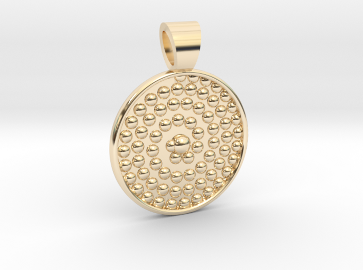 Life spiral [pendant] 3d printed
