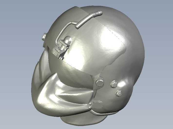 1/18 scale gunner HGU-56P helmet & shield head x 5 3d printed 
