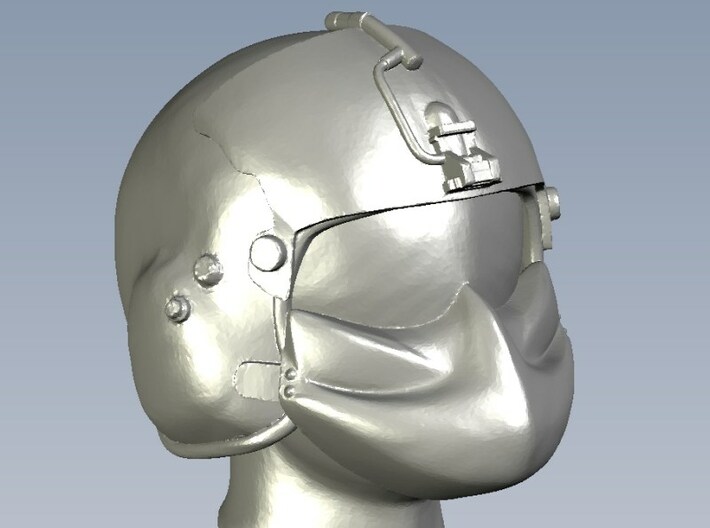 1/24 scale gunner HGU-56P helmet & shield head x 5 3d printed 