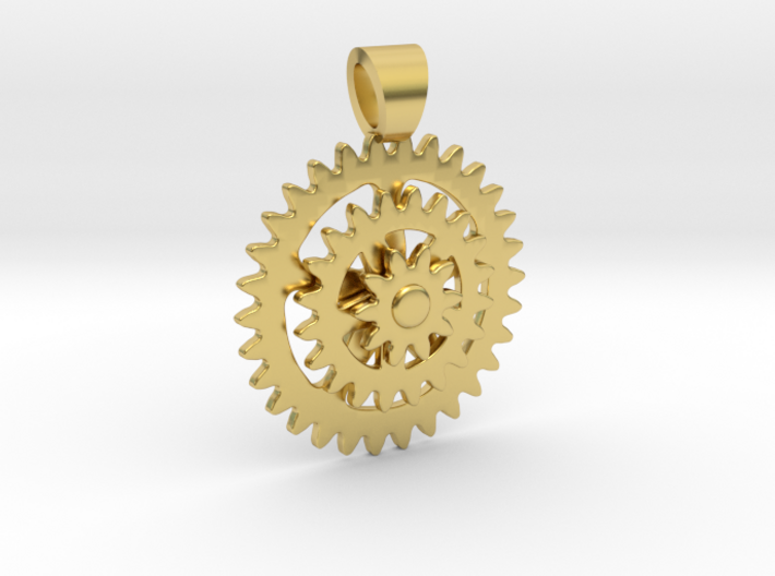 Bike sprocket [pendant] 3d printed