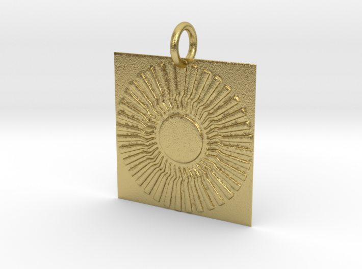 Sambhala Sun Pendant 3d printed