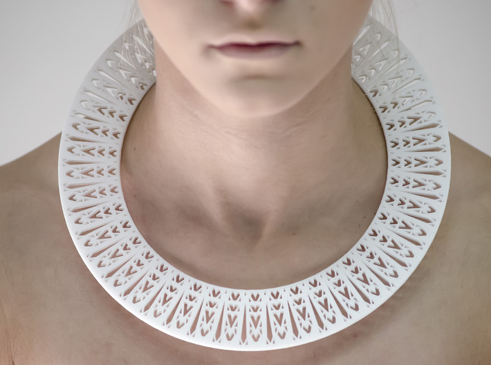 Flexible Tribal Necklace 3d printed