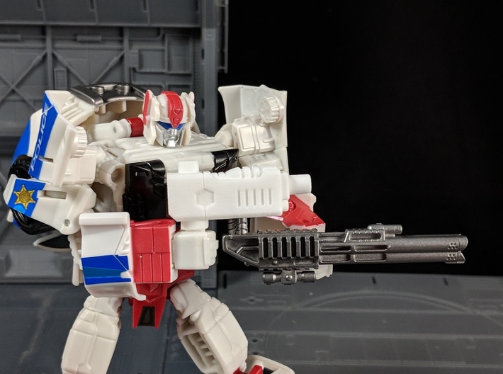TF CW Streetwise Slim Car Cannon Adapter 3d printed Combined with Other weapon into Rifle mode