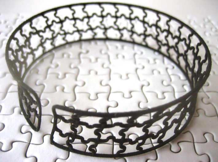 jigsaw pattern cuff 3d printed