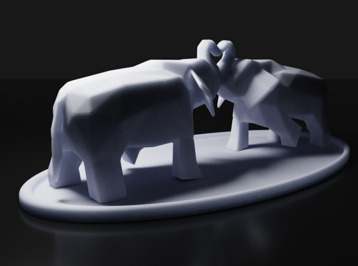 Elephant Love 3d printed 