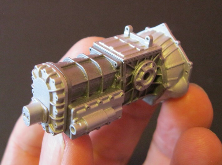 1/8 T-44 Transaxle With Chevy Bellhousing 3d printed 