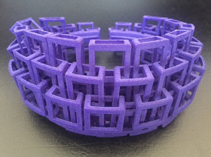 Kubusarmband-taps 3 lagen 3d printed Kubus-armband-taps