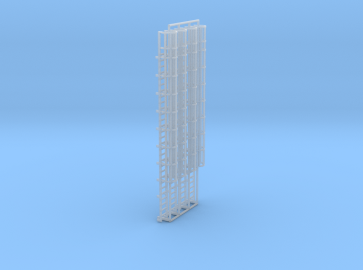 1:100 Cage Ladder 93mm Top 3d printed