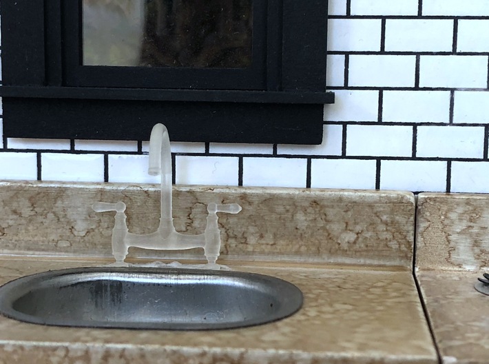 Traditional Bridge Faucet  3d printed 